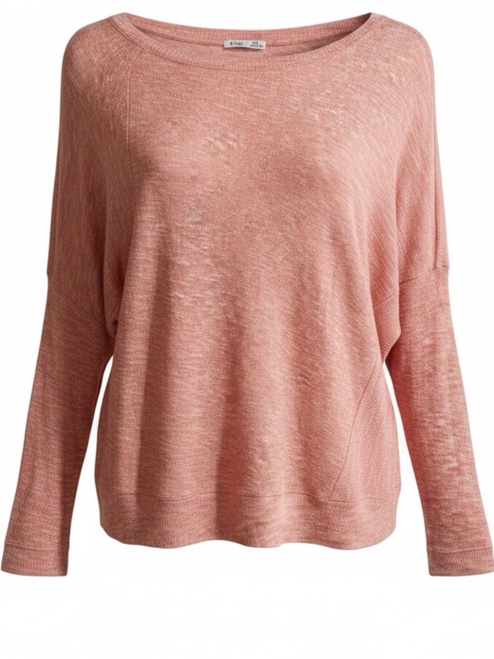 Dex Coral Heather Lightweight Knit Dolman Sleeve Sweater NWT Small